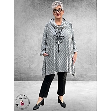 AKH Shirt  A-Lijn Frostina Grijs Ruit